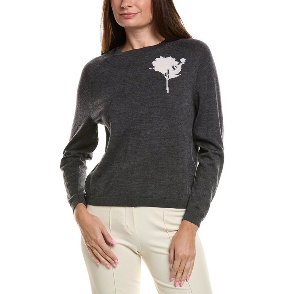 Max Mara Womens Mm By  Paco Wool Cardigan, Grey